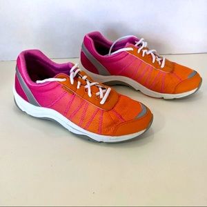 Vionic Womens Pink Orange Ombré Alliance Lace Up Athletic Walking Size 9.5